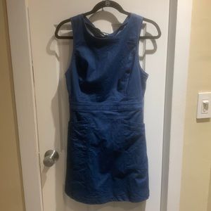 Open back denim dress. Size medium. From lulus
